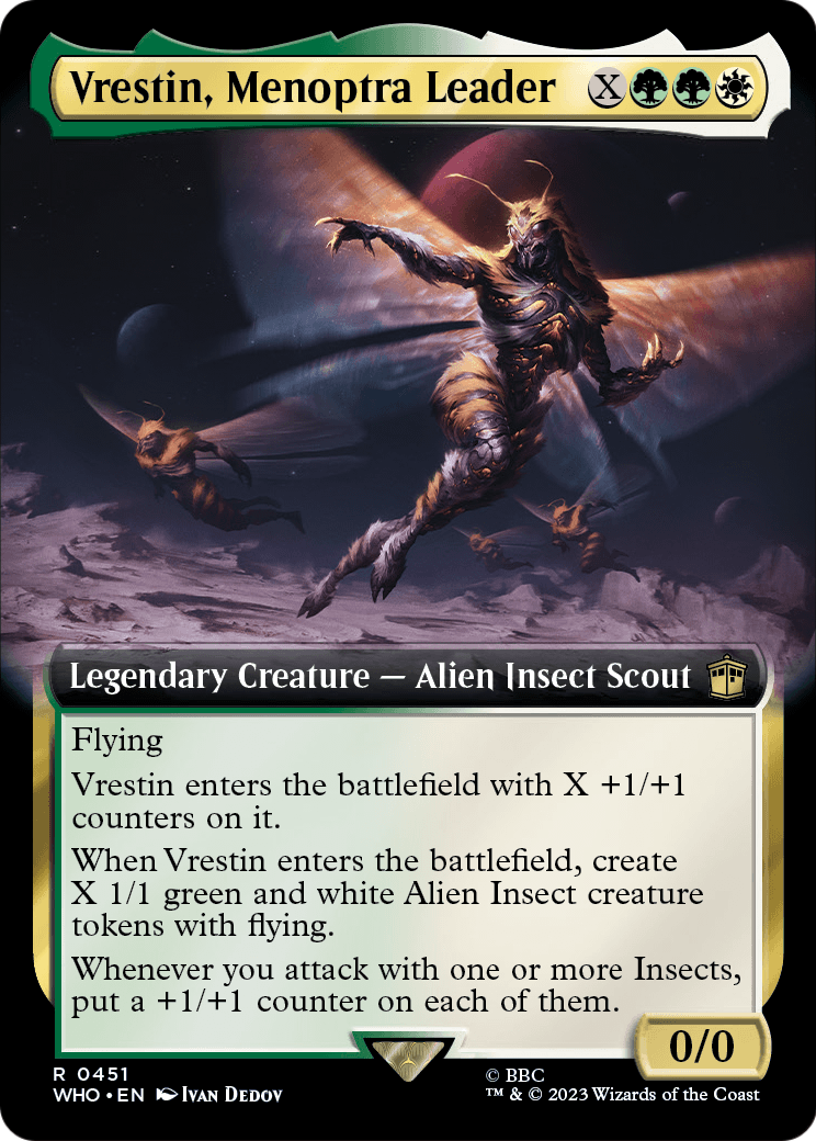 Vrestin, Menoptra Leader (Extended Art) (WHO-451) - Doctor Who: (Extended Art)