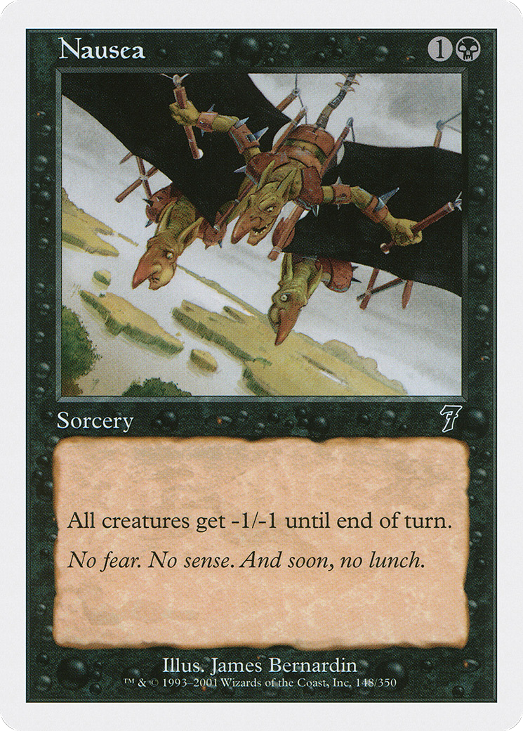 Nausea (7ED-148) - 7th Edition Foil