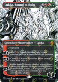 Lukka, Bound to Ruin (Borderless) (Step-And-Compleat Foil) (ONE-467) - Phyrexia: All Will Be One: (Showcase) Foil