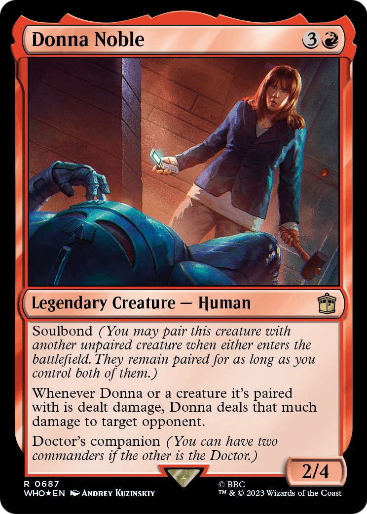 Donna Noble (Surge Foil) (WHO-687) - Doctor Who Foil