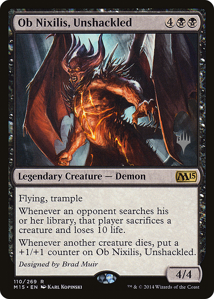 Ob Nixilis, Unshackled (PPZNR-110) - Magic 2015 Promos Foil