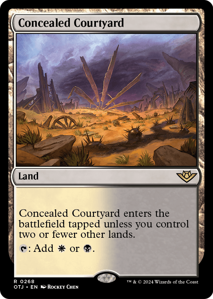 Concealed Courtyard (OTJ-268) - Outlaws of Thunder Junction Foil