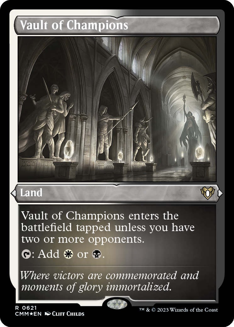 Vault of Champions (Foil Etched) (CMM-621) - Commander Masters Foil