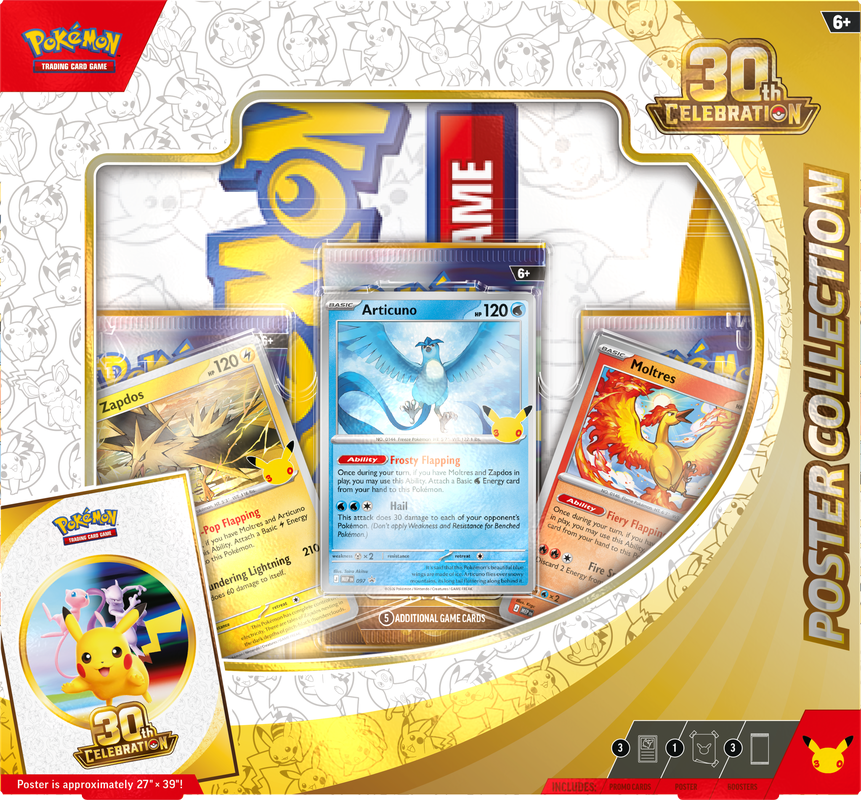 Pokemon TCG: 30th Anniversary Celebration Poster Collection