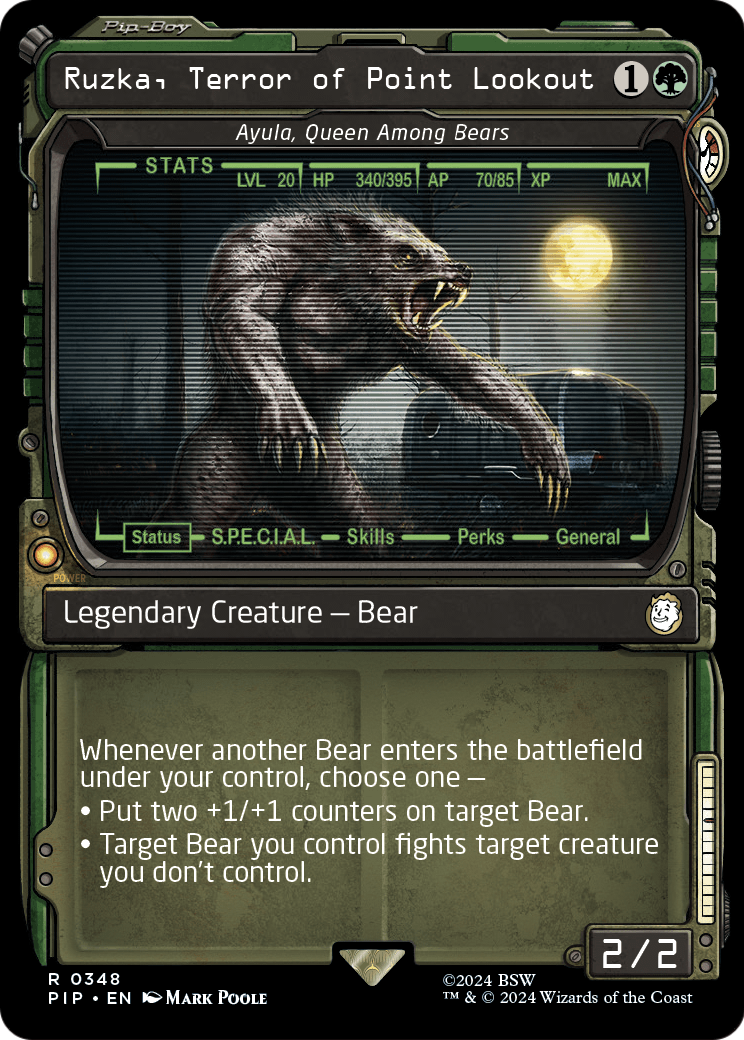 Ruzka, Terror of Point Lookout - Ayula, Queen Among Bears (Showcase) (PIP-348) - Fallout / Ruzka, Terror of Point Lookout: (Showcase)