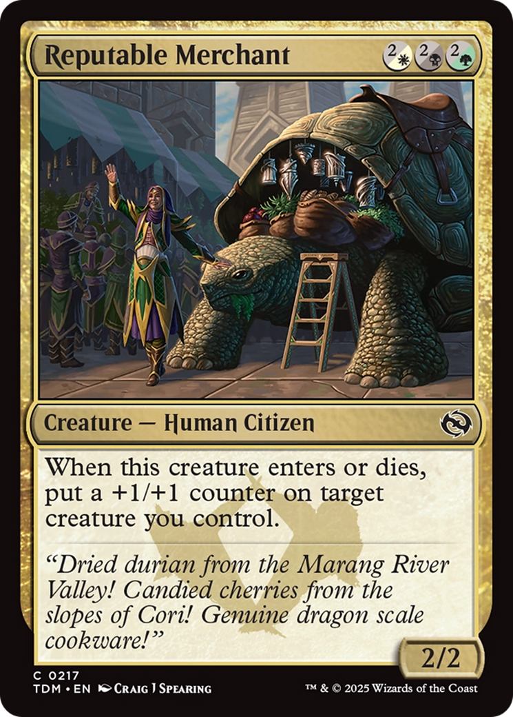 Reputable Merchant (TDM-217) - Tarkir: Dragonstorm Foil