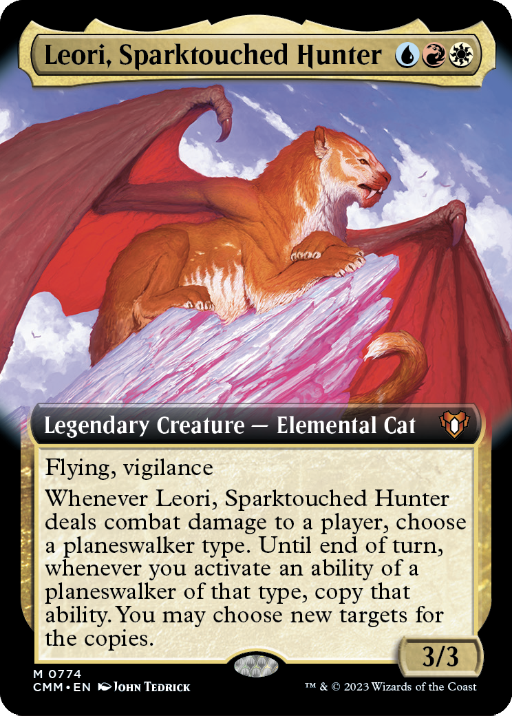 Leori, Sparktouched Hunter (Extended Art) (CMM-774) - Commander Masters: (Extended Art)