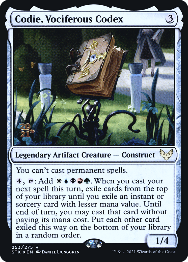Codie, Vociferous Codex (PRE-253S) - Strixhaven: School of Mages Promos Foil