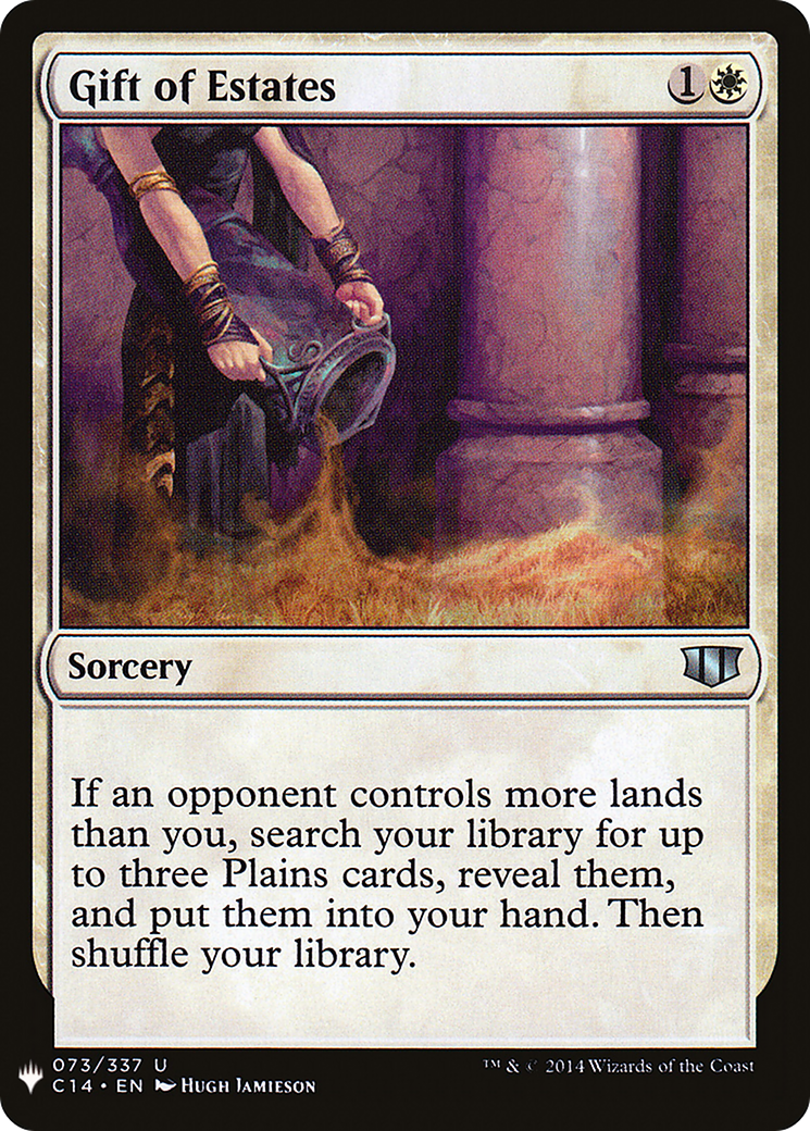 Gift of Estates (LIST-C14-73) - The List