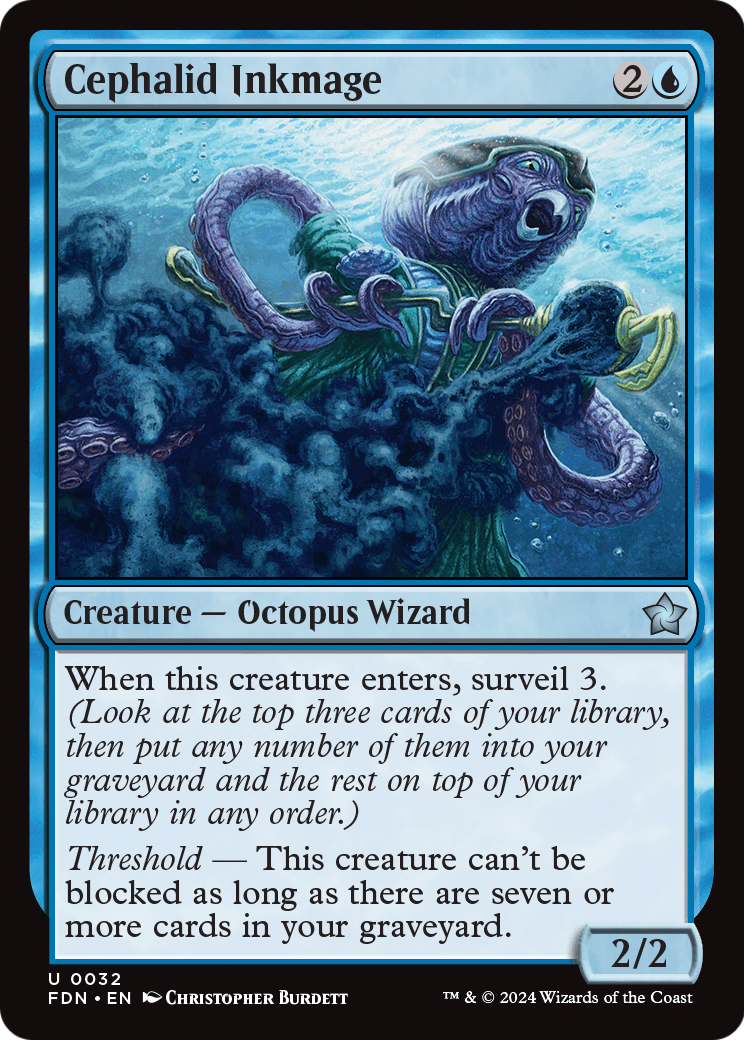 Cephalid Inkmage (FDN-032) - Foundations
