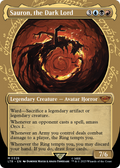 Sauron, the Dark Lord (Showcase) (LTR-329) - The Lord of the Rings: Tales of Middle-earth: (Showcase) (Borderless) Foil