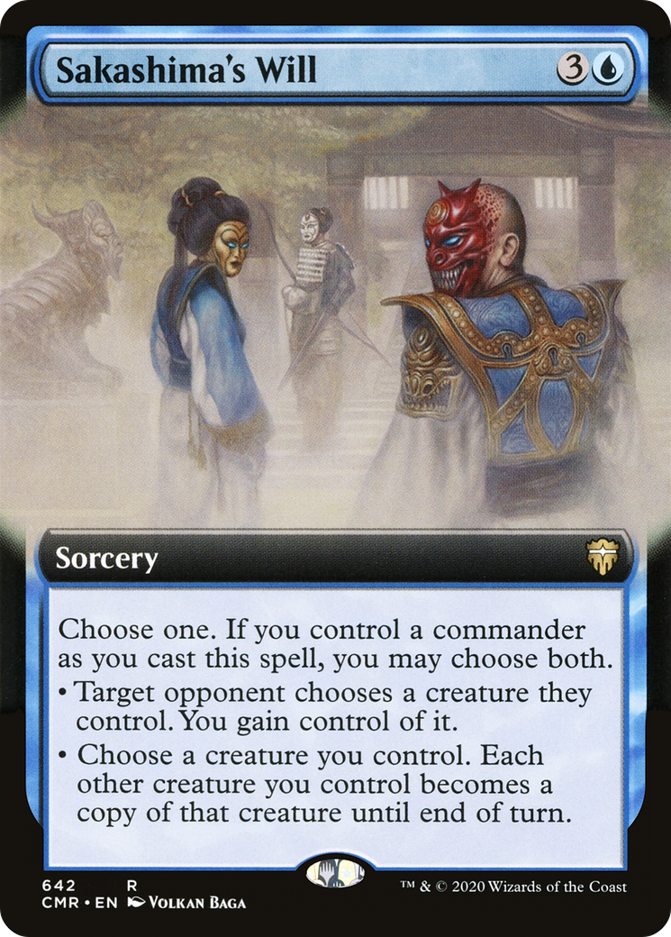 Sakashima's Will (Extended Art) (CMR-642) - Commander Legends: (Extended Art)