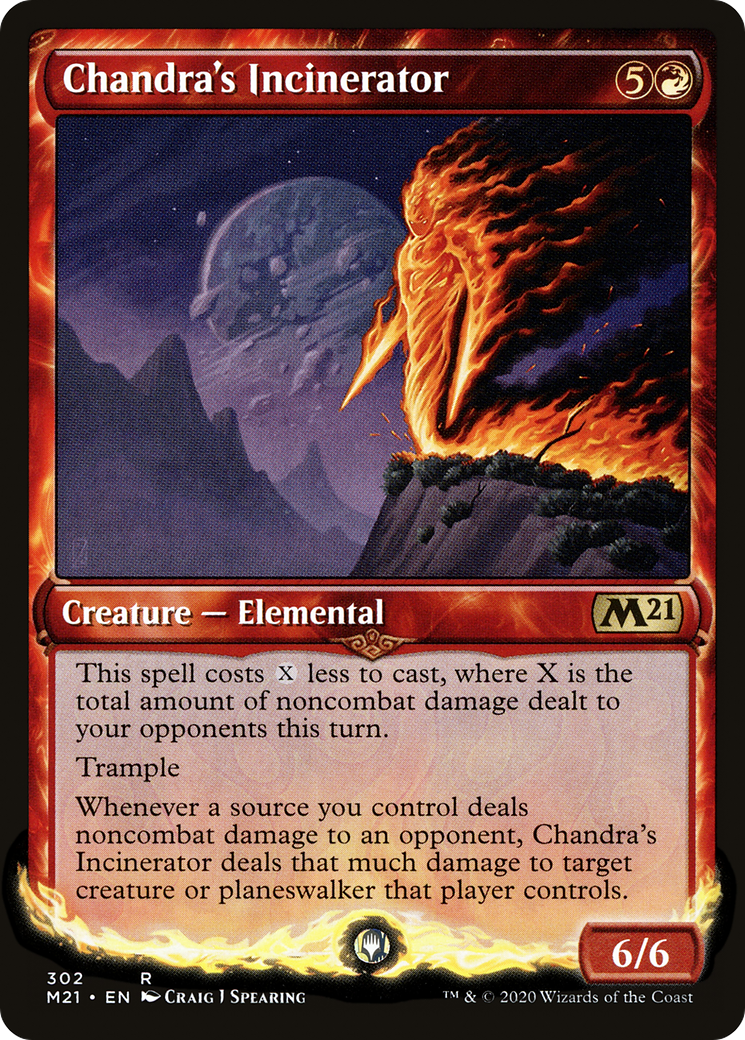 Chandra's Incinerator (Showcase) (M21-302) - Core Set 2021: (Showcase) Foil