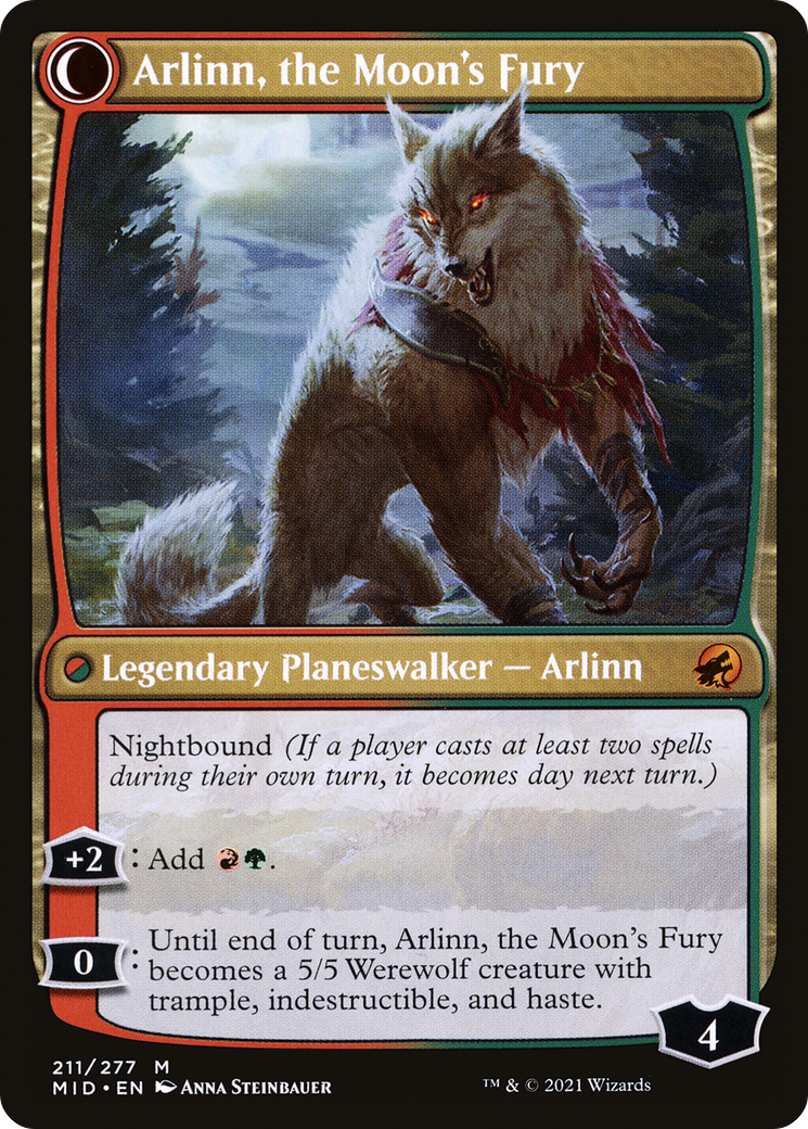 Arlinn, the Pack's Hope (LIST-MID-211) - The List: (Double Faced Transform)
