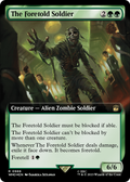The Foretold Soldier (Extended Art) (Surge Foil) (WHO-986) - Doctor Who: (Extended Art) Foil