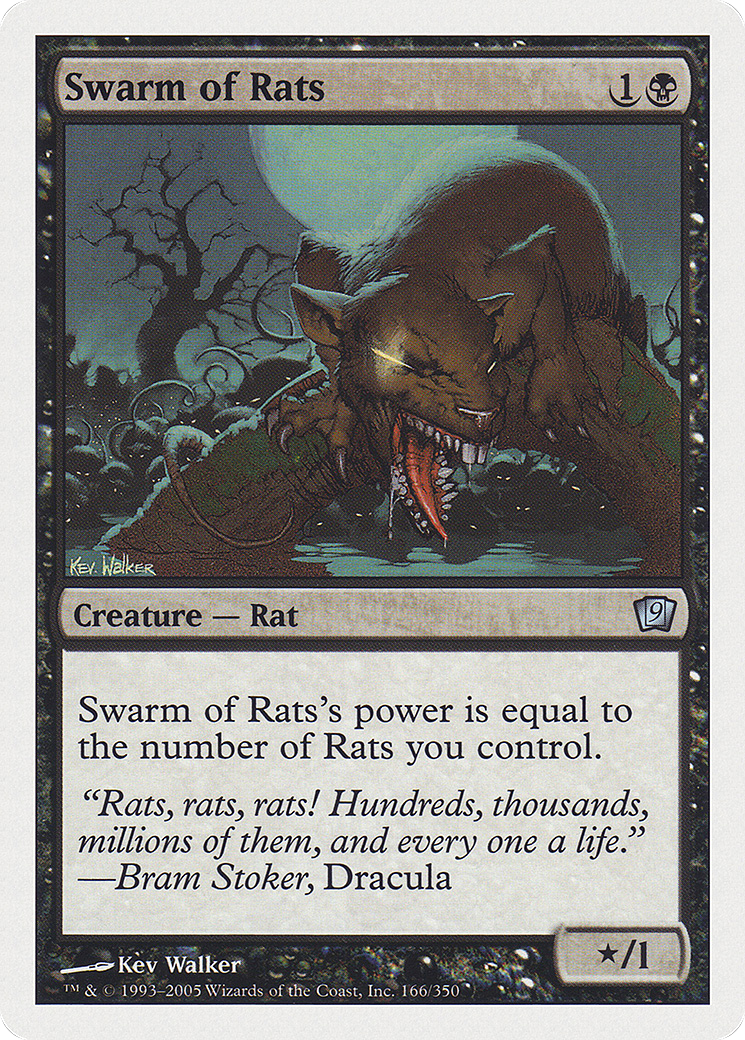 Swarm of Rats (9ED-166) - 9th Edition Foil