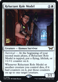 Reluctant Role Model (0026) (PRE-026) - Duskmourn: House of Horror Promos Foil