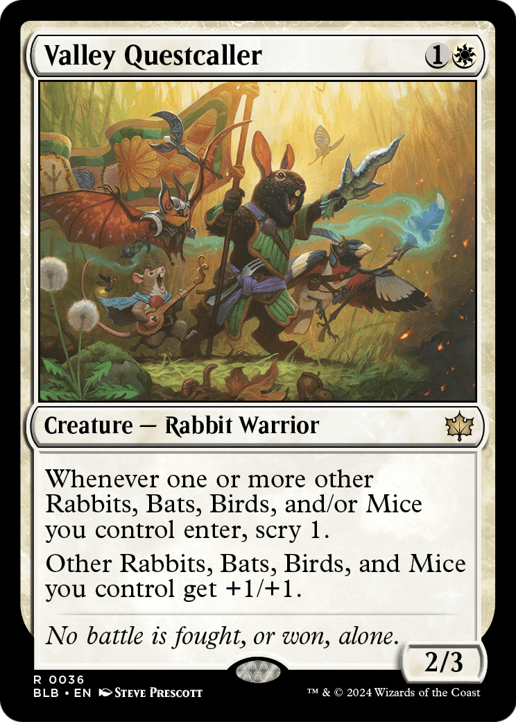 Valley Questcaller (BLB-036) - Bloomburrow Foil