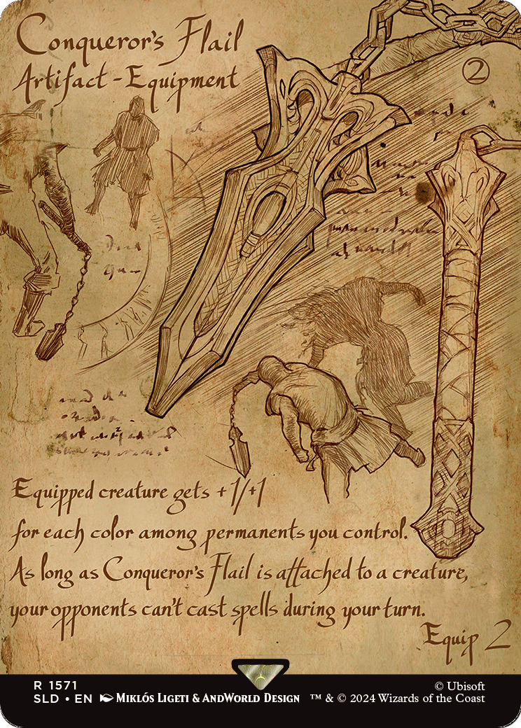 Conqueror's Flail (SLD-1571) - Secret Lair Drop (Borderless)