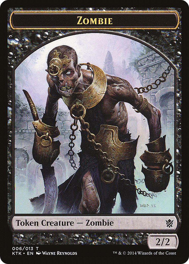 Zombie Token (KTK-006) - Khans of Tarkir Tokens