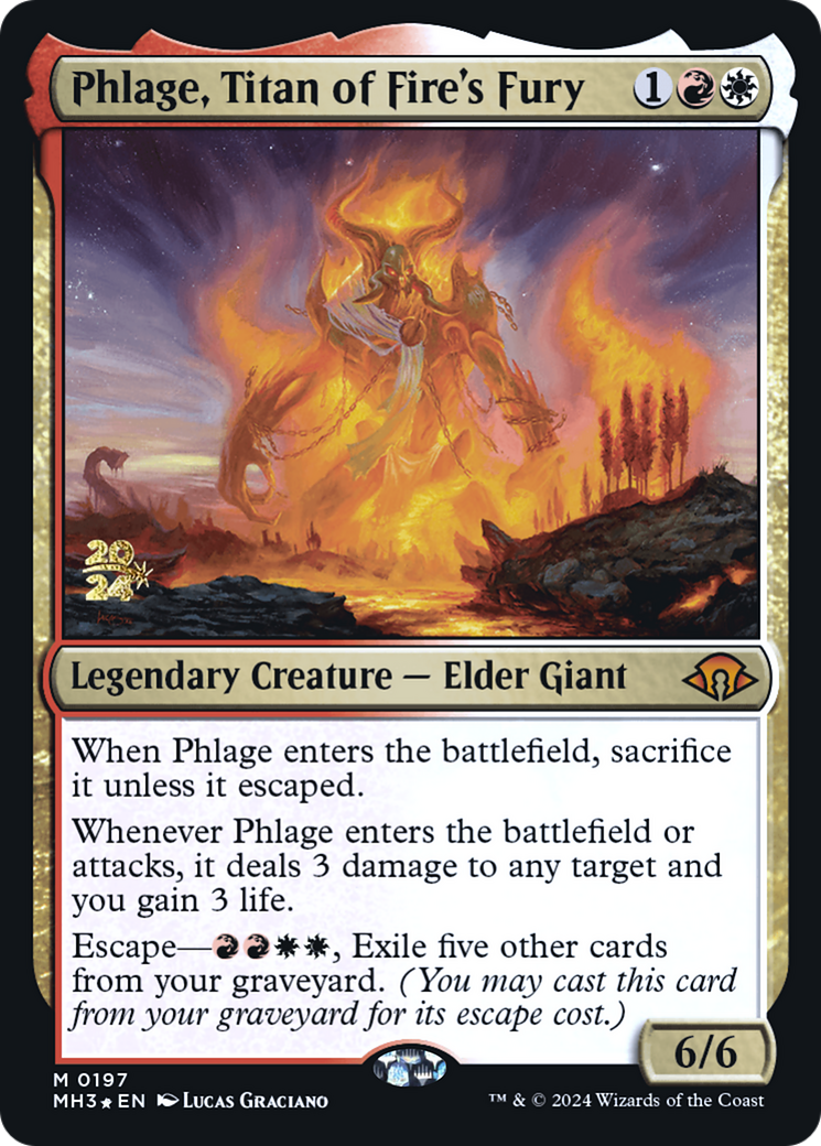 Phlage, Titan of Fire's Fury (PRE-197) - Modern Horizons 3 Promos Foil