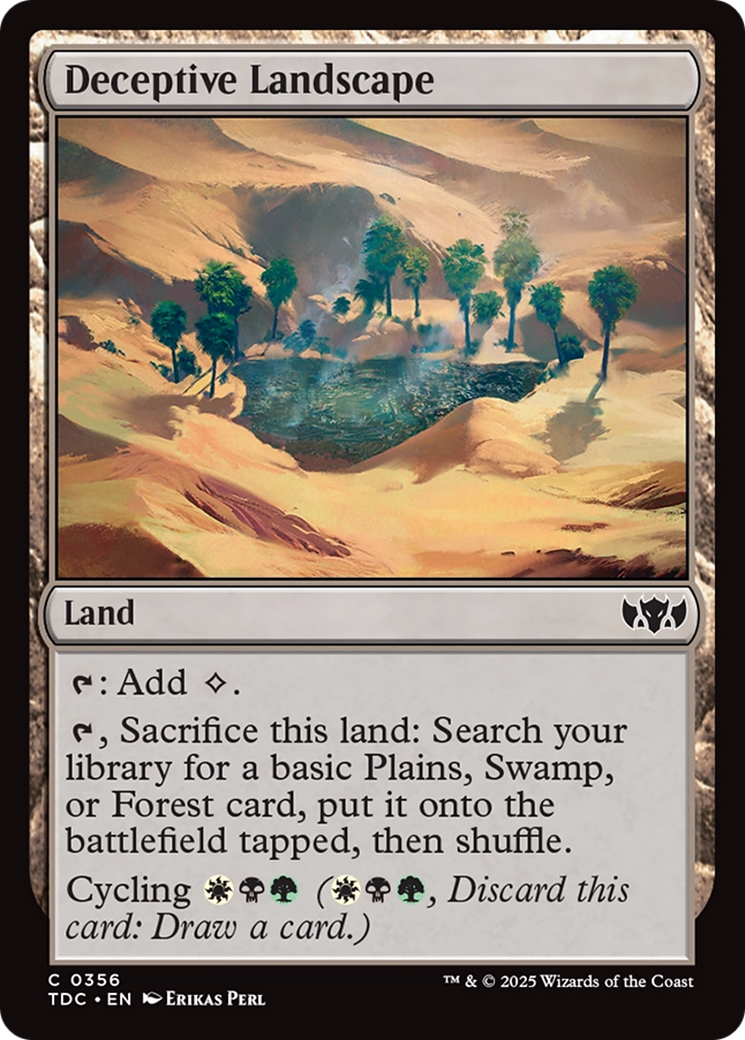 Deceptive Landscape (TDC-356) - Commander: Tarkir: Dragonstorm
