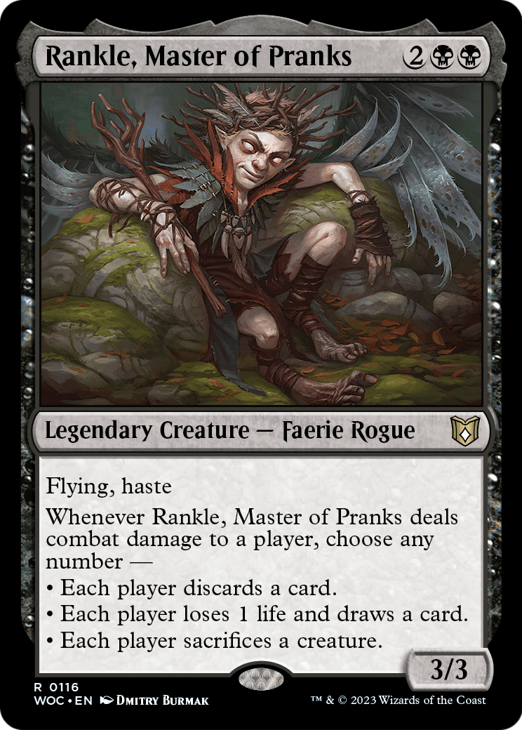 Rankle, Master of Pranks (WOC-116) - Wilds of Eldraine Commander
