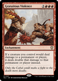 Gratuitous Violence (BLC-197) - Bloomburrow Commander