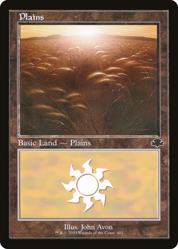 Plains (402) (Retro Frame) (DMR-402) - Dominaria Remastered