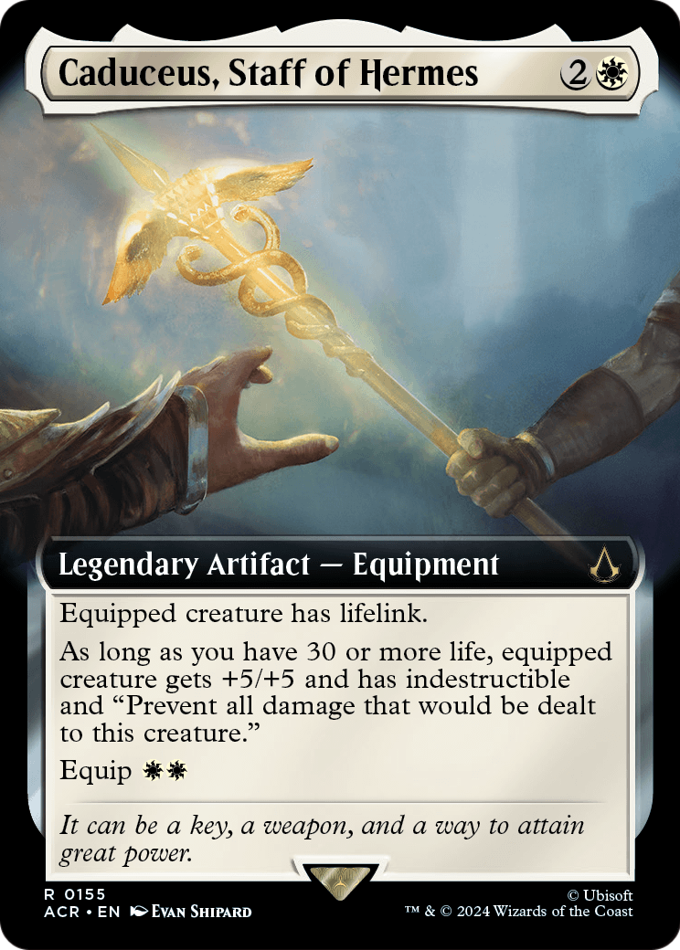 Caduceus, Staff of Hermes (Extended Art) (ACR-155) - Assassin's Creed: (Extended Art) Foil
