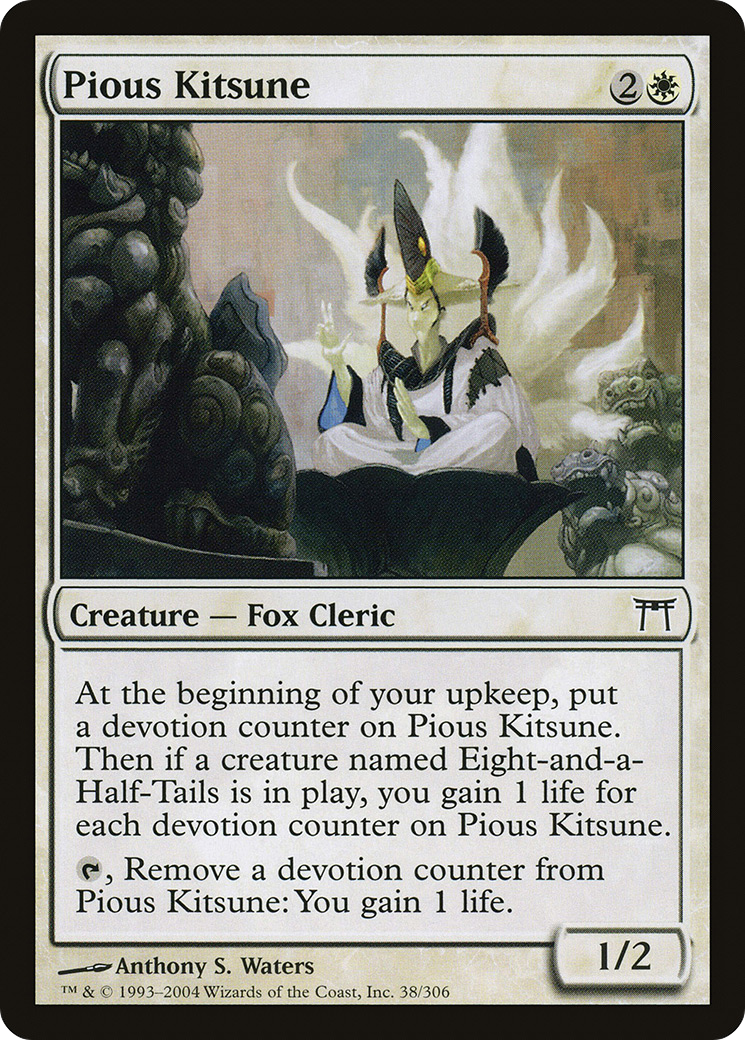 Pious Kitsune (CHK-038) - Champions of Kamigawa Foil