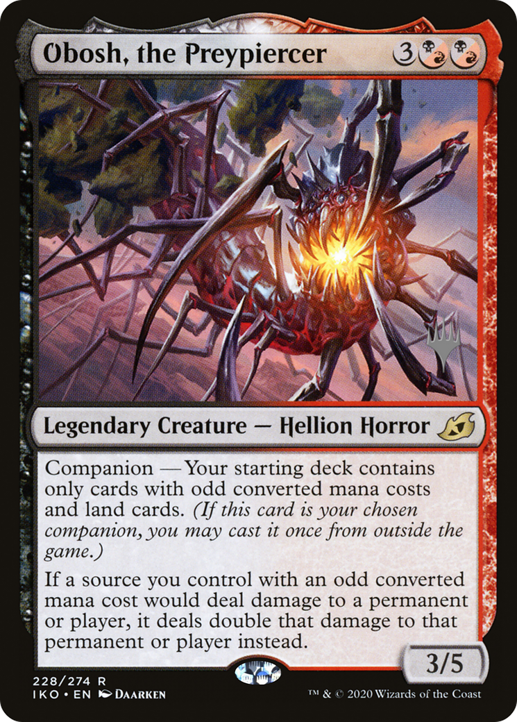 Obosh, the Preypiercer (PPIKO-228) - Ikoria: Lair of Behemoths Promos: (companion)