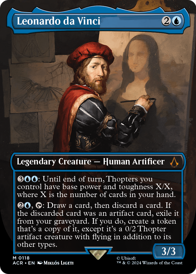 Leonardo da Vinci (Borderless) (ACR-118) - Assassin's Creed