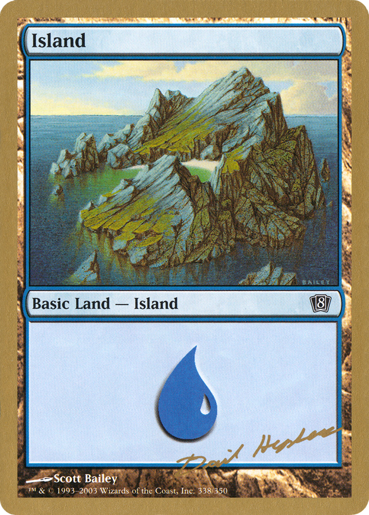 Island (338) - 2003 Dave Humpherys (8ED) (WCD-) - World Championship Decks 2003