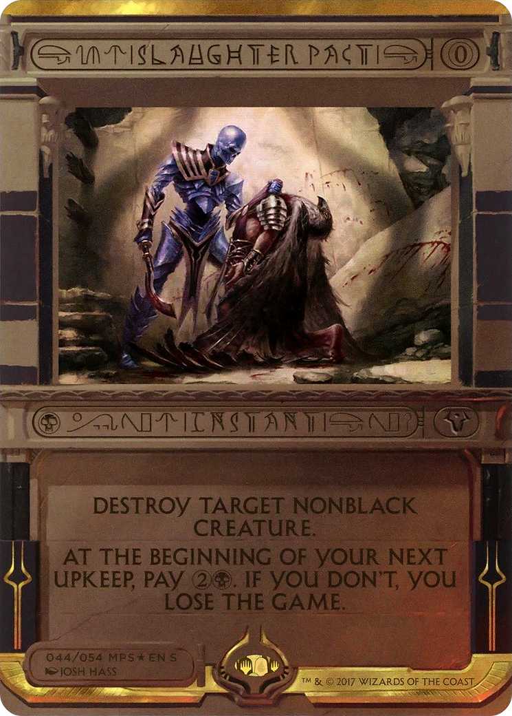 Slaughter Pact (MPS2-044) - Amonkhet Invocations (Borderless) Foil
