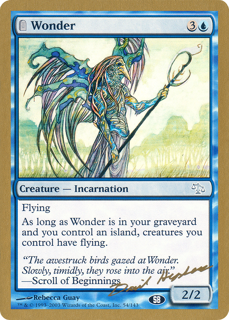 Wonder - 2003 Dave Humpherys (JUD) (SB) (WCD-DH54SB) - World Championship Decks 2003