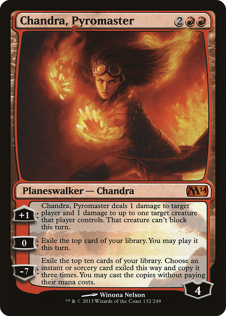 Chandra, Pyromaster (M14-132) - Magic 2014 Foil