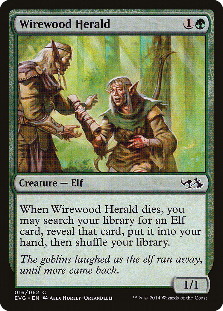 Wirewood Herald (DD3-) - Duel Decks Anthology: Elves vs. Goblins Foil