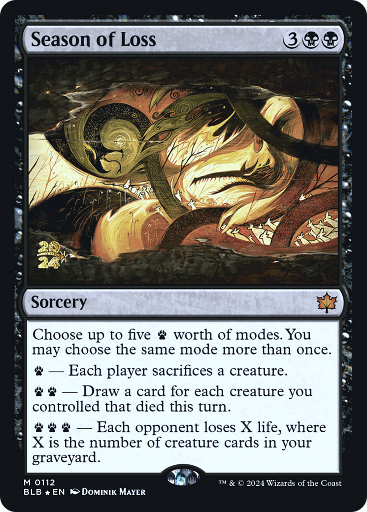 Season of Loss (PRE-112) - Bloomburrow Promos Foil