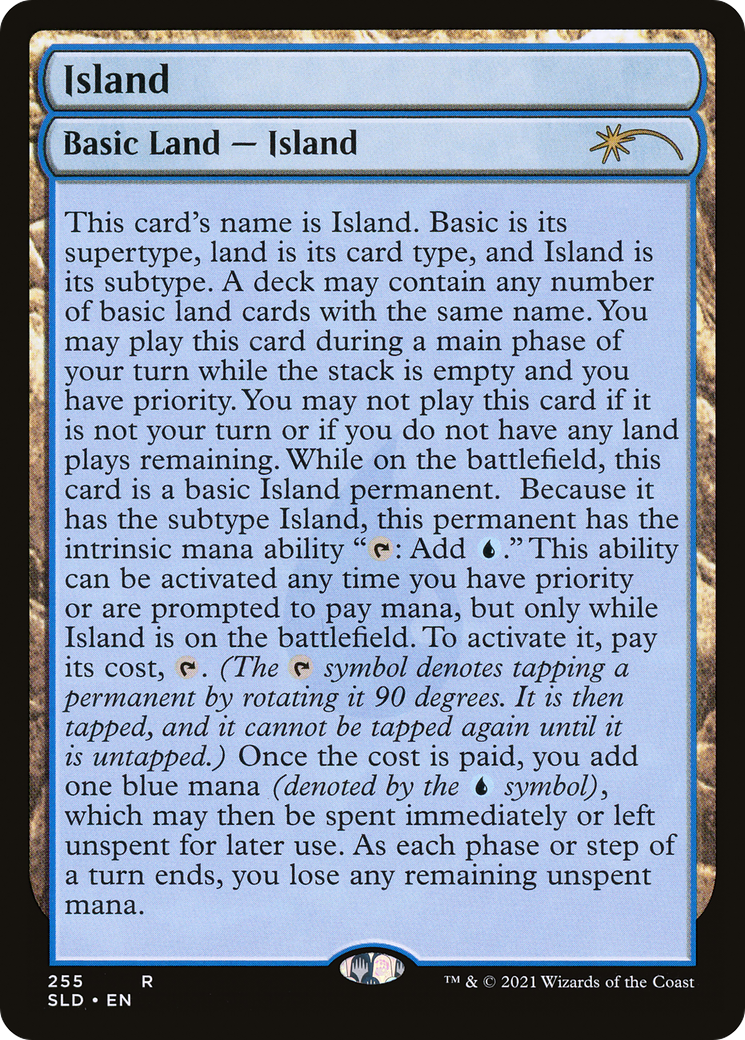 Island (255) (Full-Text Lands) (SLD-255) - Secret Lair Drop