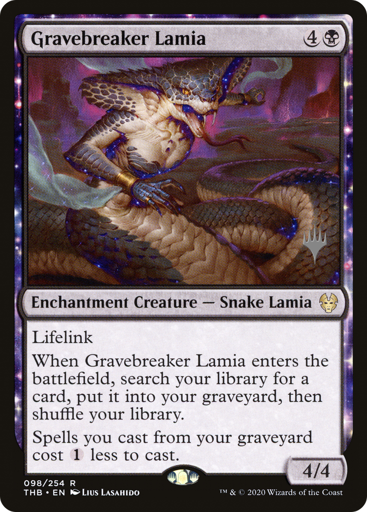 Gravebreaker Lamia (PPTHB-098) - Theros Beyond Death Promos: (enchantment)