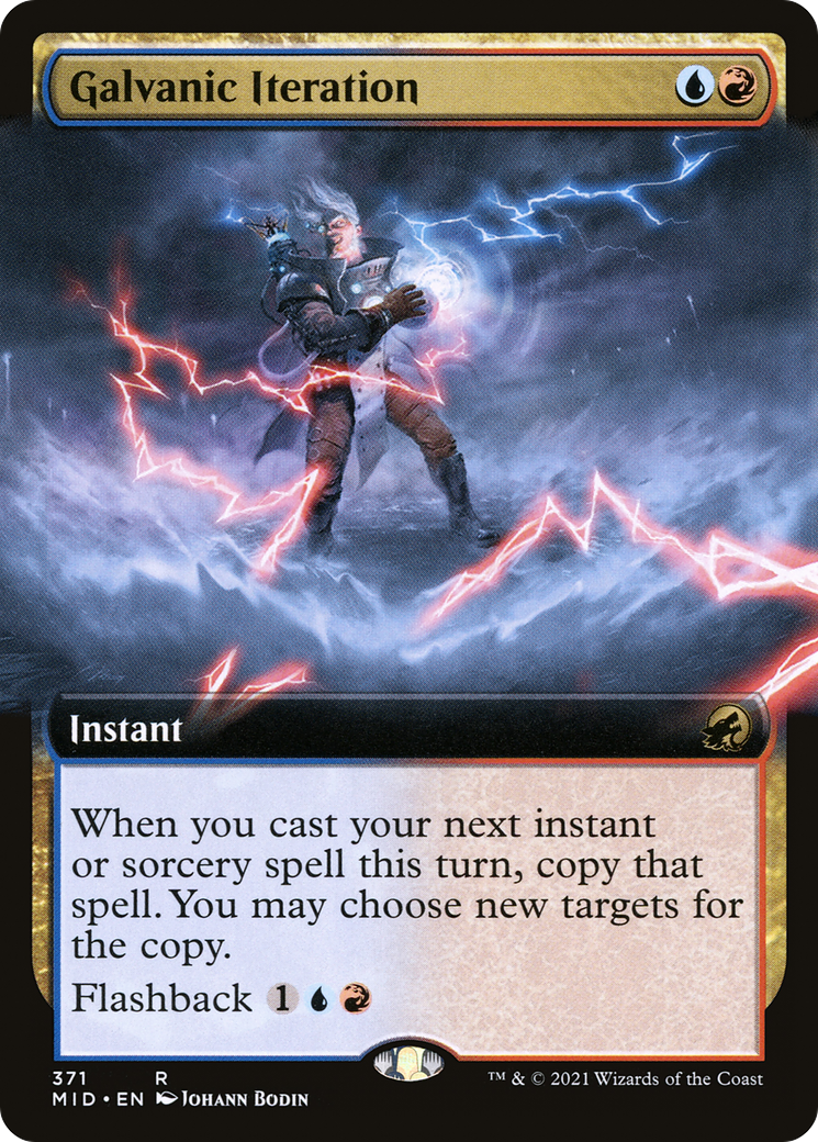 Galvanic Iteration (Extended Art) (MID-371) - Innistrad: Midnight Hunt: (Extended Art)