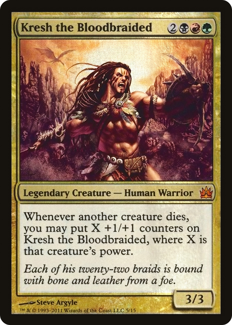 Kresh the Bloodbraided (V11-) - From the Vault: Legends Foil