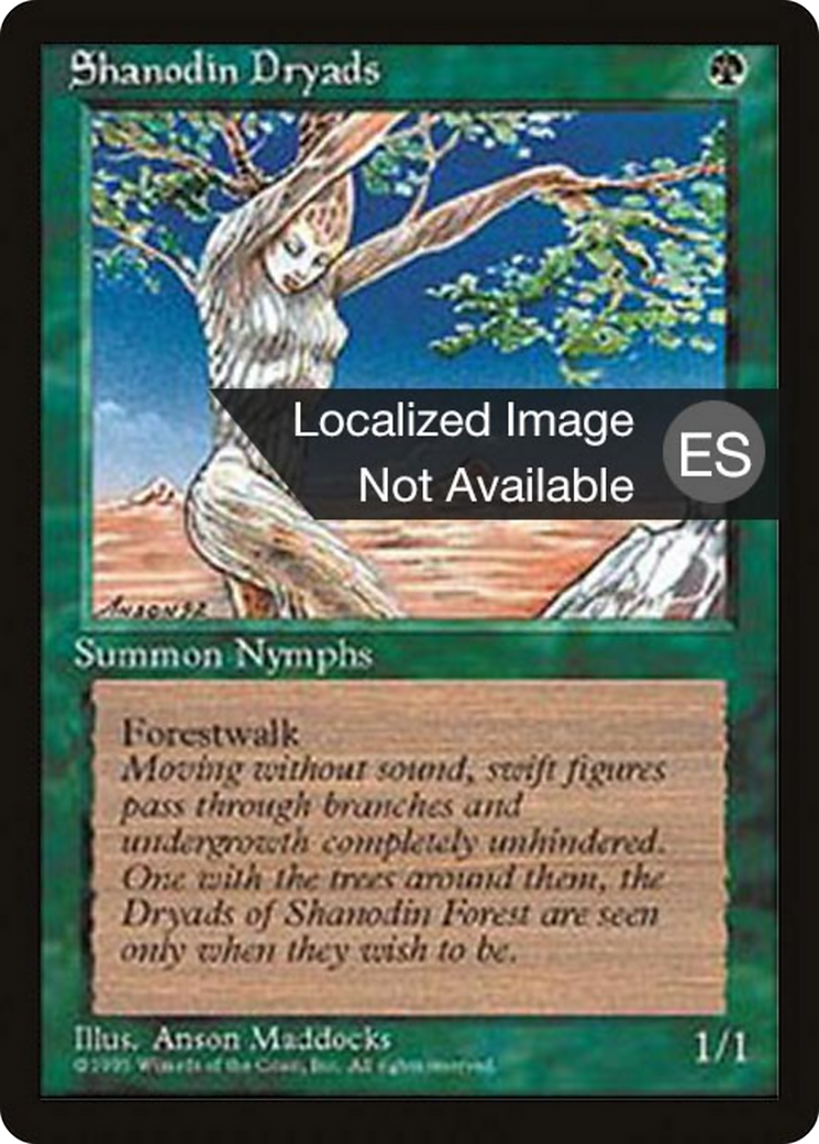 Shanodin Dryads (4BB-) - Fourth Edition Foreign Black Border