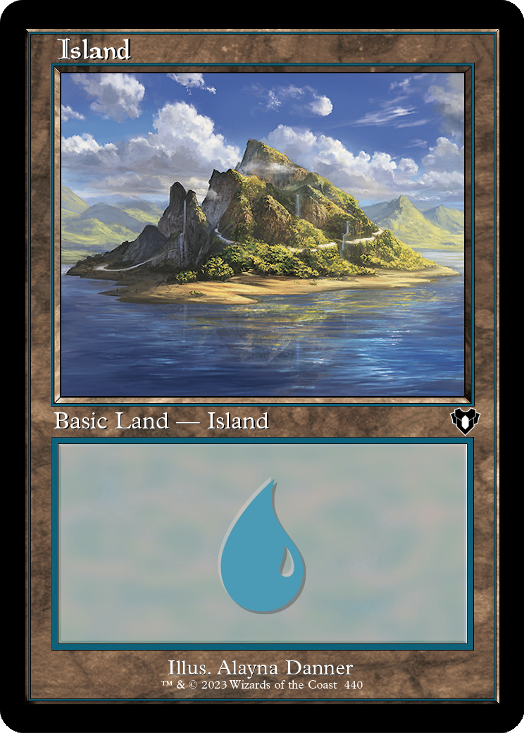 Island (440) (Retro Frame) (CMM-440) - Commander Masters