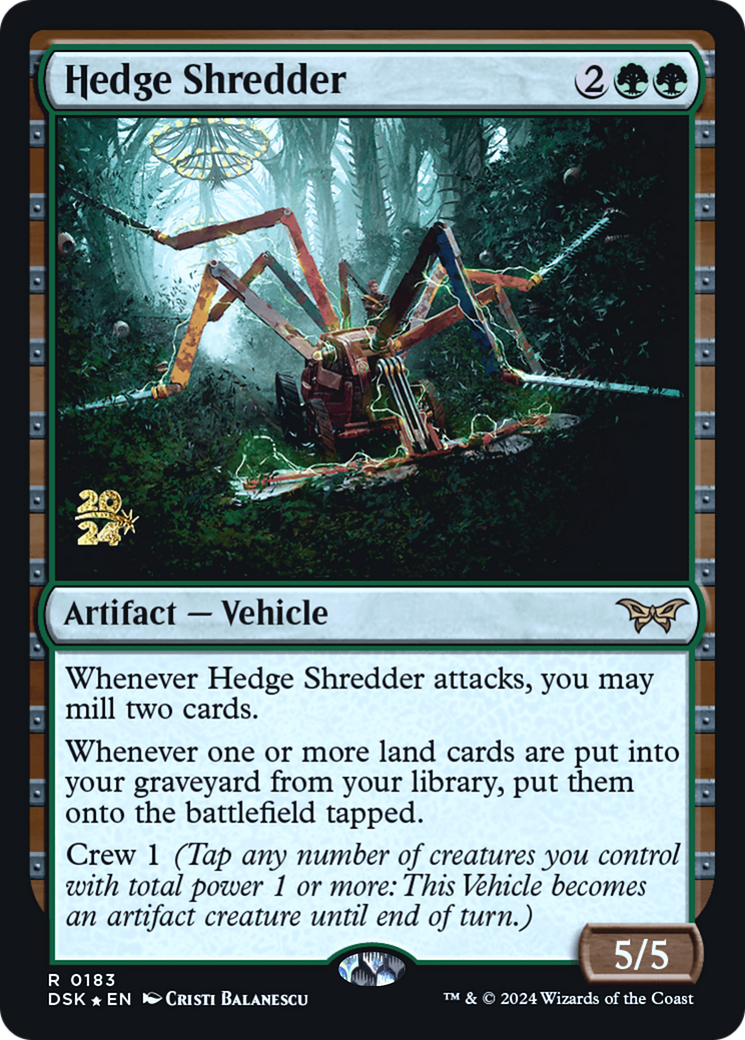Hedge Shredder (PRE-183) - Duskmourn: House of Horror Promos Foil