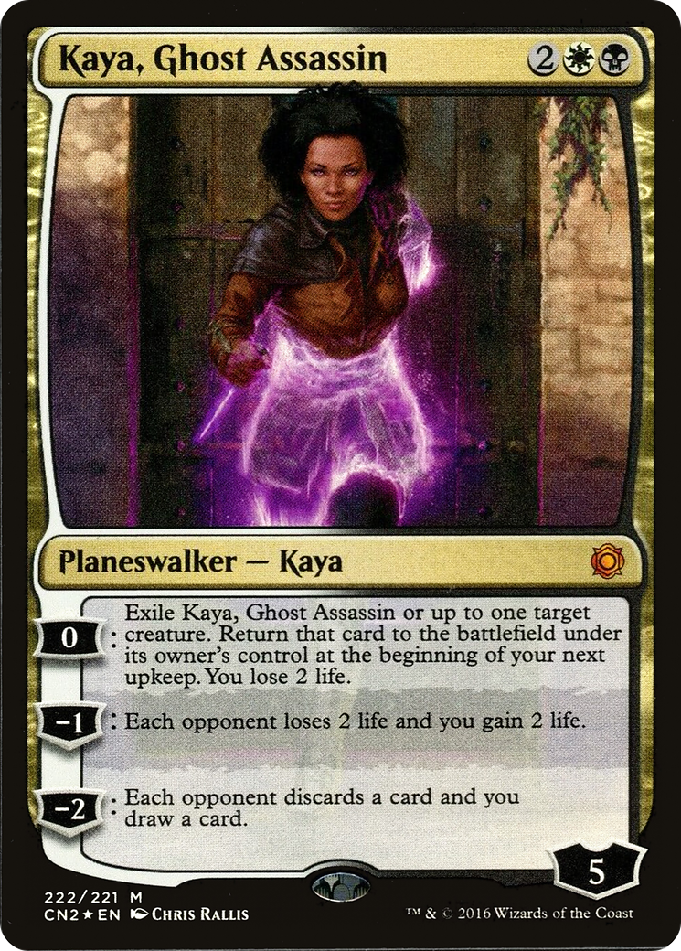 Kaya, Ghost Assassin (Alternate Art Foil) (CN2-222) - Conspiracy: Take the Crown Foil