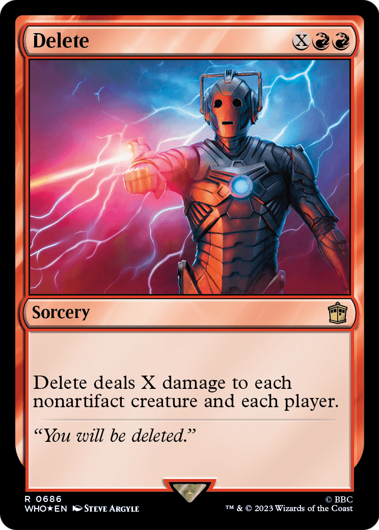 Delete (Surge Foil) (WHO-686) - Doctor Who Foil