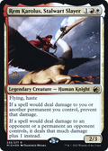 Rem Karolus, Stalwart Slayer (PRE-235S) - Innistrad: Midnight Hunt Promos Foil