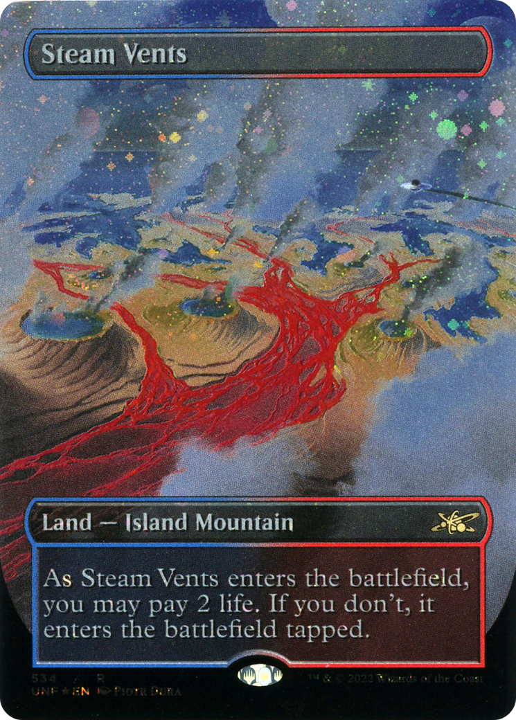 Steam Vents (Borderless) (Galaxy Foil) (UNF-534) - Unfinity Foil